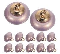 Hemobllo Boutons Champignon Demi-Sphère 10 MM Violet 20 Pièces Boutons à Tige en Résine pour Couture Loisirs Créatifs Décorations Vêtements Mariée Bijoux DIY