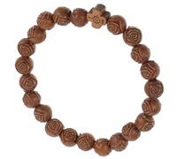 Hemobllo Bracelet Croix Catholique en Perles de Bois Imitation, Couleur Café, Unisexe, Bijou Religieux Artisanal pour Hommes et Femmes, Accessoire Chapelet et Signification Spirituelle