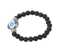 Hemobllo Bracelet De Perles Thème Drapeau Israël Pour Femme Accessoire Poignet Décoratif