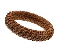 Hemobllo Bracelet En Rotin Tissé Épais Ethnic Style, Bracelet Décoratif Femme, Accessoire Poignet Bohème, Semi-rigide, Taille Ajustable, Coloris Naturel, Tenue Décontractée Et Estivale