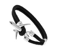 Hemobllo Bracelet Homme Avion Créatif Alliage Et Polyester Design Simple Et Élégant Accessoire De Poignet Chic Pour Hommes Cadeau Fête Des Pères Personnalisé