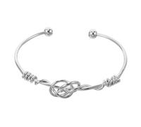 Hemobllo Bracelet Jonc Cœur Ajustable pour Femmes Accessoire de Poignet Élégant Léger et Polyvalent pour Occasions Spéciales