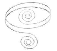 Hemobllo Bracelet Manchette En Métal Argenté Spiralé Punk, Ouvert Et Large, Bijoux De Brassard Pour Femme, Accessoire Mode Polyvalent Pour Sorties Et Événements, Taille Adaptée