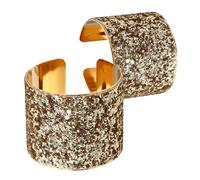 Hemobllo Bracelet Manchette Ouvert Pailleté Bijou Brillant Pour Femme Assortiment Style Soirée