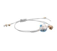 Hemobllo Bracelet Tressé Chaton en Alliage Bleu, Ajustable et Facile à Porter, Accessoire pour Garçon et Filles et Famille