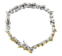 Hemobllo Bracelet Vintage pour Homme en Alliage, Chaîne Dragon 2 Couleurs, Style Punk Créatif, Bijoux Hip-hop, Accessoire Masculin Polyvalent pour Toutes Occasions