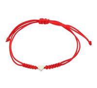 Hemobllo Bracelets Ajustables Lot de 2 Pièces, Style Chic et Délicat en Corde Tressée Rouge Pendentif Cœur en Alliage pour Femme, Accessoire Quotidien