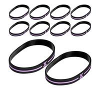 Hemobllo Bracelets de Sensibilisation en Silicone Noir, Lot de 30 Pièces, Accessoires Caritatifs Cancer du Sein, pour Événements de Collecte de Fonds et Soutien Public, Unisexe