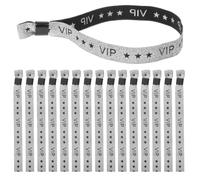 Hemobllo Bracelets Événementiels Vip Argent 100 Pièces 17 X 1.5 cm | Polyester, Fermoir Réglable, Usage Intérieur Et Extérieur, Plus De 7 Jours