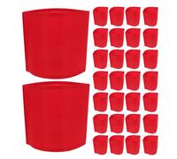 Hemobllo brassards de Capitaine Rouge en Tissu, 30 pièces, Usage Polyvalent, pour organisateurs d'événements et officiers de sécurité Lors de marches
