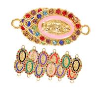 Hemobllo Breloques de Collier en Alliage pour Bijoux Soi-même 24 Pièces | Pendentif Créatif Mary, Accessoires de Connexion pour Boucles D’oreilles, Usage Fabrication Bijoux