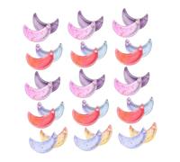 Hemobllo Breloques Lune Diy Artisanales Multicolores 80 Pcs Suspendues Accessoires Bricolage Bijoux Fêtes Décoration Créative