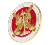 Hemobllo Broche Balance Justice Métal Doré, Badge Avocat Élégant, Broche à Bijoux Équilibre, Accessoire Costume Professionnel, Usage Réunion Juridique, Taille Standard