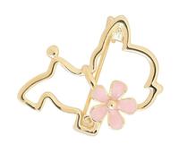 Hemobllo Broche Chat Design Ajouré En Alliage Métallisé Doré Épingle De Costume Femme Paquet à Dos Veste Accessoire Mode Taille Petite