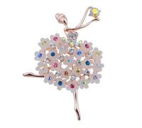 Hemobllo Broche Danseuse Ballerine En Alliage Cristaux, Accessoire Créatif Femme, Décoration Costume, Présent Danseur Fille, Petite Taille, Couleur Aléatoire, Bijou Élégant