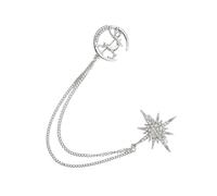 Hemobllo Broche en Alliage Forme Étoile à Huit Branches Cerf Décoratif, Épingle de Vêtement Créative et Originale, Accessoire Mode pour Femme, Présent Noël Élégant