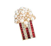 Hemobllo Broche En Alliage Pop-corn Épingle à Poitrine Femme Accessoire De Fête Robe Manteau Polyvalente Décorative Présent Élégant