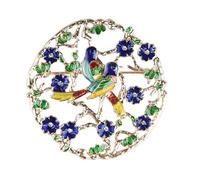 Hemobllo Broche en Émail Épingle Couronne Accessoire Vestimentaire Chic Oiseau Mode pour Vêtements et Paquet Compact et Solide