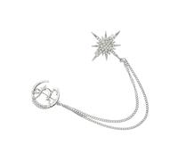 Hemobllo Broche Étoile à Huit Branches en Alliage Chaîne Épingle Décorative Motif Cerf pour Femme Accessoire pour Vêtements Paquet et Foulards Surface Brillante Résistante