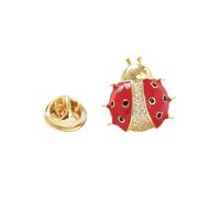 Hemobllo Broche Femme Insecte Mode en Cuivre Doré, Mini Broche à Sept Points pour Décoration de Vêtements et Protection de Boutons, pour Réunion ou Conférence