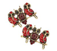 Hemobllo Broche Hibou en 2Pcs Bijoux Vintage en Émail Accessoire Élégant pour Femme Épingles à Foulard Motif Animaux Décoration de Vêtements