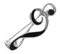 Hemobllo Broche Instrument de Musique en Alliage de Zinc Finition Émail Pin Thème Musical pour Veste et Paquet à Dos Épingle pour Tenue Formelle et Décontractée