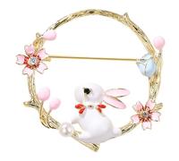 Hemobllo Broche Lapin Couronne Métallisée Fine Broche Mode Pour Femme Accessoire Vestimentaire Élégante Vêtements Et Écharpes Usage Quotidien Taille Standard
