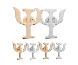 Hemobllo Broches De Médecin En Alliage or Et Argenté, Pin's Psychologique Multifonction, Petites Broches Badge Revers Pour Professionnels, Usage Quotidien Et Présent 6 Pièces