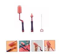 Hemobllo Brosse à Bouteille Silicone pour Set de Nettoyage Rotatif avec Long Rose