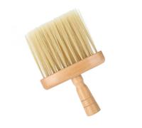 Hemobllo Brosse à Cheveux de Barbier Manche en Bois, Balai de Nettoyage pour Cheveux et Poussière, Confortable Usage Personnel à Domicile