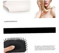 Hemobllo Brosse à Cheveux Paddle Dorée avec Poils Boules Démêlante et Massante pour Adaptée Cheveux Épais Bouclés et Extensions Usage Humide ou Sec