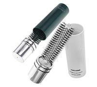 Hemobllo Brosse à Cheveux Rotative Format Voyage 2 Pièces Compacte Légère Pour Brushing Femmes Voyageurs Couleurs Ivoire Et Vert Mousse