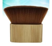 Hemobllo Brosse à Cheveux Souple en Nylon Manche en Bois, Brosse de Salon de Coiffure pour Nettoyage Cheveux Cassés, Outil D’Épilation Doux pour Cou et Contour, Accessoire Professionnel