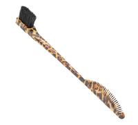 Hemobllo Brosse à Sourcils Double-embout Multifonction avec Peigne Léopard Portable et Pratique pour Maquillage et Coiffure Outil de Beauté pour Sourcils et Cheveux