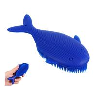 Hemobllo Brosse De Bain Silicone Exfoliante Pour Corps Et Chevelu Forme De Baleine Nettoie Et Masse