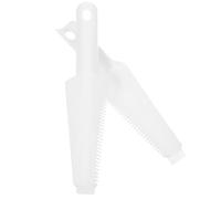 Hemobllo Brosse de Nettoyage Accessoires Remplaçables Blanche 2pcs en Plastique et Gain de Place, pour Essorer la Serpillière Plate et Nettoyer la Plupart des pour Balai à Franges