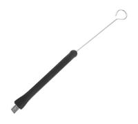 Hemobllo Brosse de Tambour Rétractable Acier Inoxydable Balai de Percussion Compact pour Batterie Jazz et Rock Poignée Confortable avec Crochet de Suspension