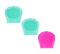Hemobllo Brosse Faciale en Silicone Forme Patte de Chat 3pcs, Douce Peau, Facile à Transporter, Nettoyage Manuel du Visage Couleur Aléatoire