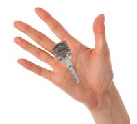 Hemobllo Brosse Métallique 4 Couches 25 MM X 6 Tiges, Accessoire Perceuse en Acier, Décapage Rouille et Polissage, Outil pour Bricolage et Rénovation