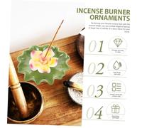 Hemobllo Brûle Bâtons Dencens Céramique Lotus Porte Parfum Décoratif pour Yoga et Ambiance Zen Maison ou