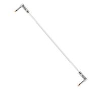 Hemobllo Câble de Brassage 6,35mm pour Guitare Électrique 30cm Blanc | Liaison D’instruments, Transmission à Faible Bruit, Gaine PVC Cuivre, Format Souple et Simple