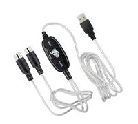 Hemobllo Câble Midi USB Cordon de pour Instruments de Musique et PC Câble Musicale Compatibilité Étendue avec Windows et Installation Facile