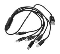 Hemobllo Câble USB de Charge Multi pour Voiture avec Connecteurs Type-c Charge Rapide et Synchronisation de Données Câble Résistant pour Multi Appareils à Domicile et Bureau