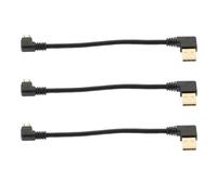 Hemobllo Câble USB vers Micro USB à Angle Droit 6 Pouces Pack de 3 pour Synchronisation Rapide et Charge Appareils Mobiles Bureau Rangé