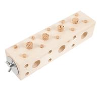 Hemobllo Cacatoès en Bois Beige pour Cage à Perroquet, Améliore L'intelligence et Réduit la Solitude, Accessoire Éducatif et Solide pour Oiseaux