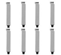 Hemobllo Cache de Fente Pci Noir 8 Pièces avec Vis, Protecteur de Fente PC en Fer Peint, Filtre Anti-poussière pour Boîtier Ordinateur, Accessoire Informatique pour Emplacements Pci Vides