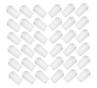 Hemobllo Cache-fils Transparent pour Extrémités de Cintres 5 Mm, Embouts de Protection en Plastique, Lot de 200 Pièces, Protection des Crochets Métalliques, Usage Domestique, Facile