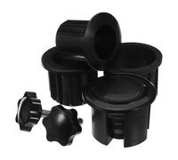 Hemobllo Cache-Pied de Parasol 7 Pièces Noir - Pièces Détachées pour Pied de Parasol de Terrasse - Capuchons de Fixation Compatibles Bases Standard - Protection Résistante aux Intempéries