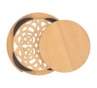 Hemobllo Cache-Rosace en Bois Naturel pour Guitare Folk Amortisseur de Son Anti-Larsen Compact et Léger Accessoire Guitare Acoustique Réducteur de Larsen