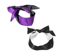 Hemobllo Cache-yeux En Satin Doux 2 Pièces Bande Élastique Réglable, Bloque-lumière Complet, Léger Et Confortable Pour Dormir, Voyager Et Méditer, Masque Pratique Pour Relaxation Oculaire